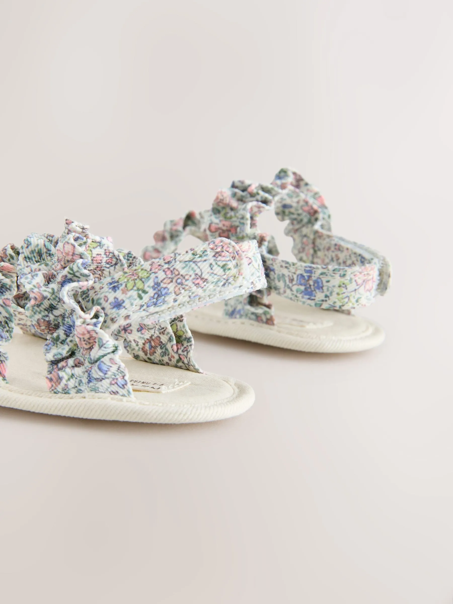 Multi Floral Baby Sandals (0-24mths)