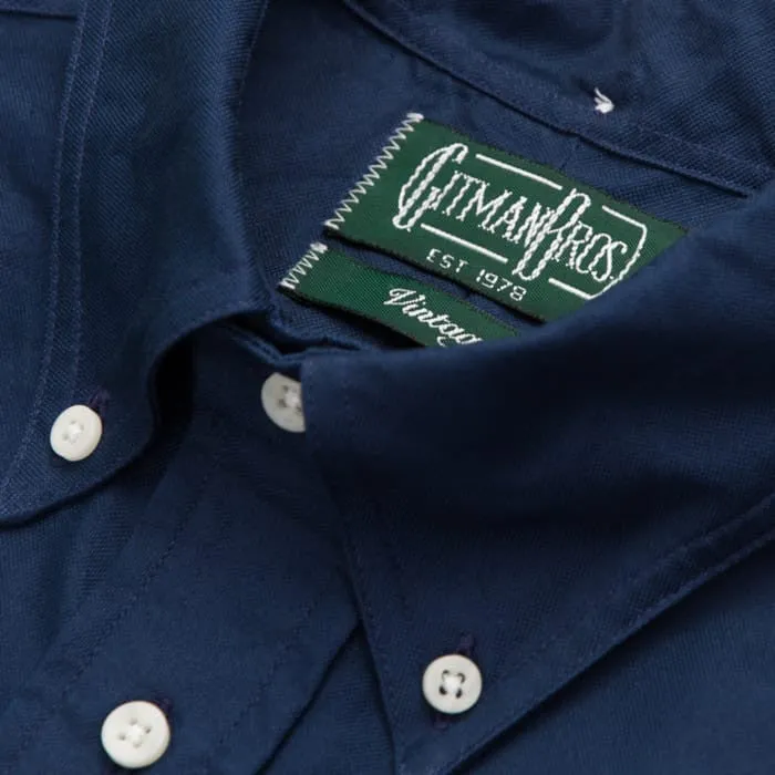 Navy Overdye Oxford - Old Fit