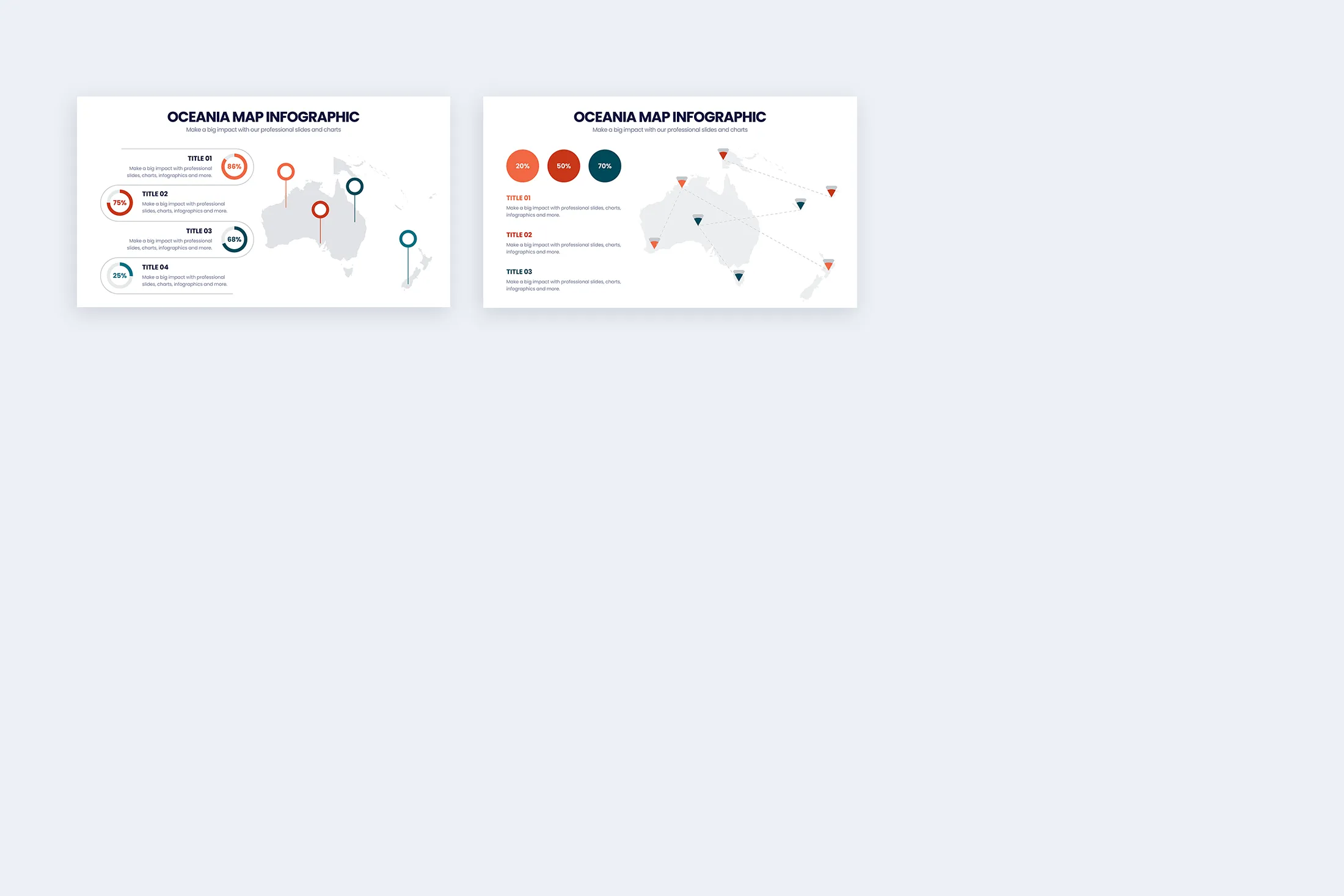 Oceania Map Google Slides Infographic Template