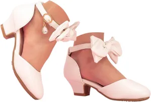 Open Toe Sandals Girls Princess Shoes Little Girl Hollow Bow Sandals Children Dance Performance Dress High Heels