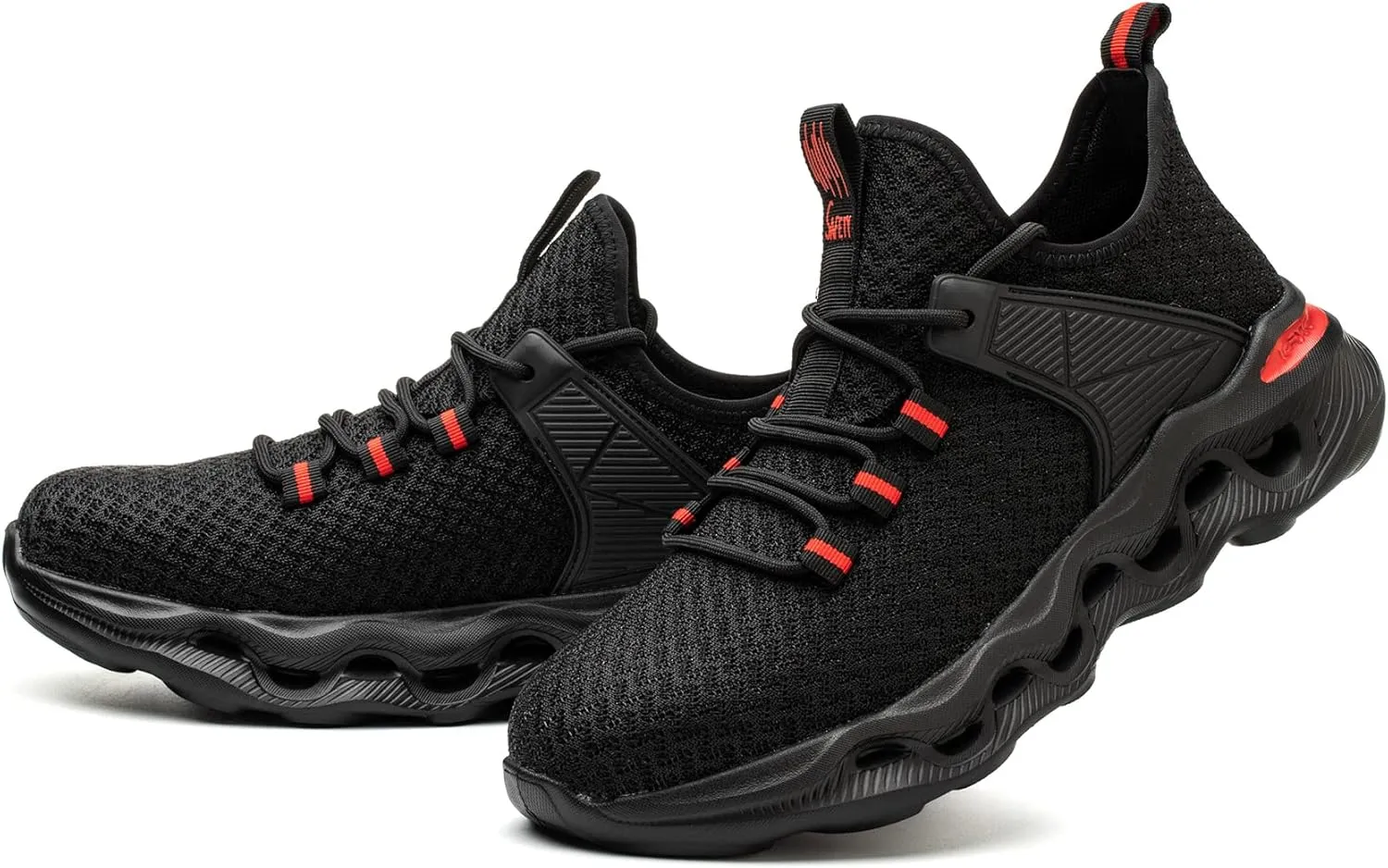 ORISTACO Steel Toe Work Safety Shoes, Breathable Lightweight Non-Slip Cushion