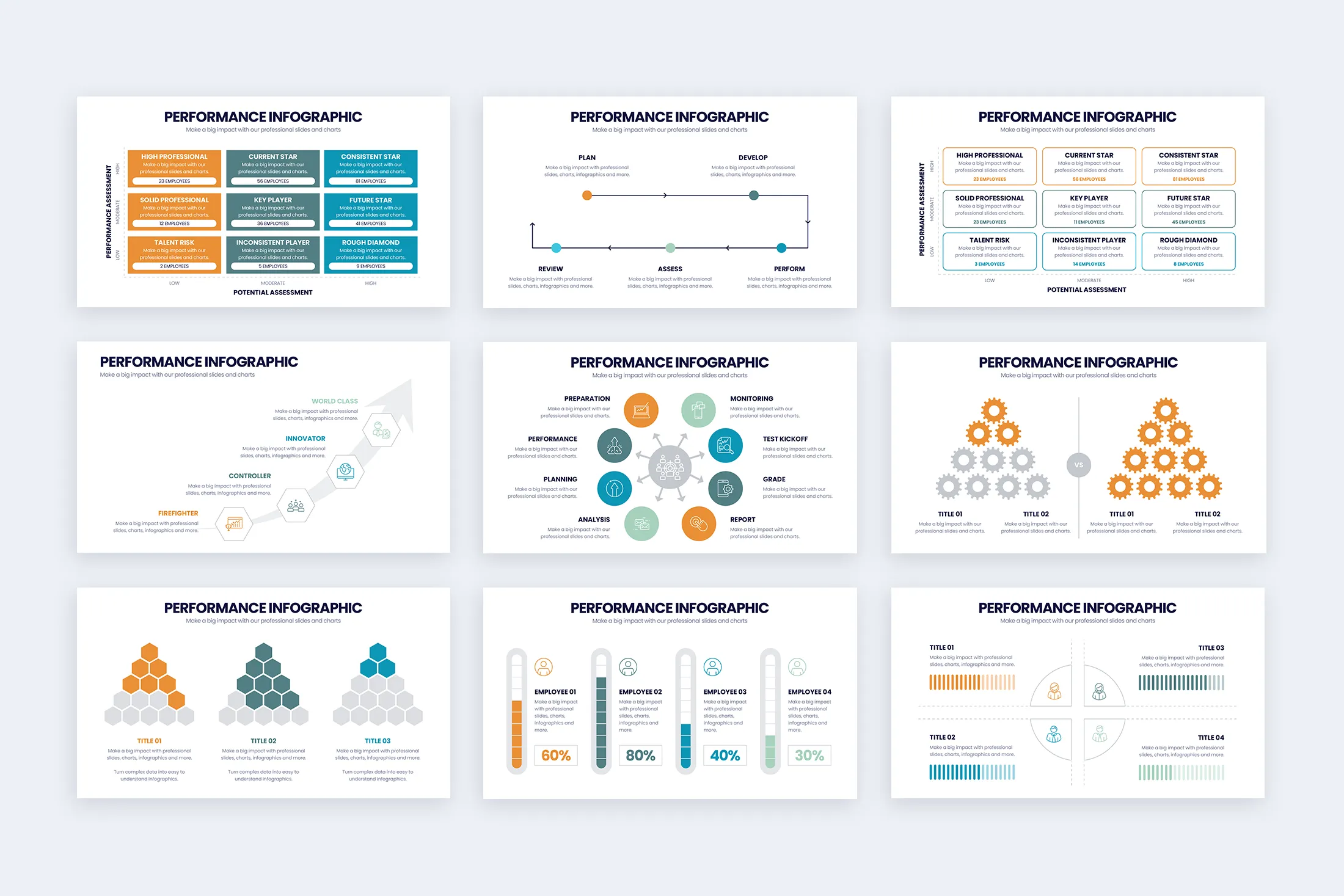 Performance Google Slides Infographic Template