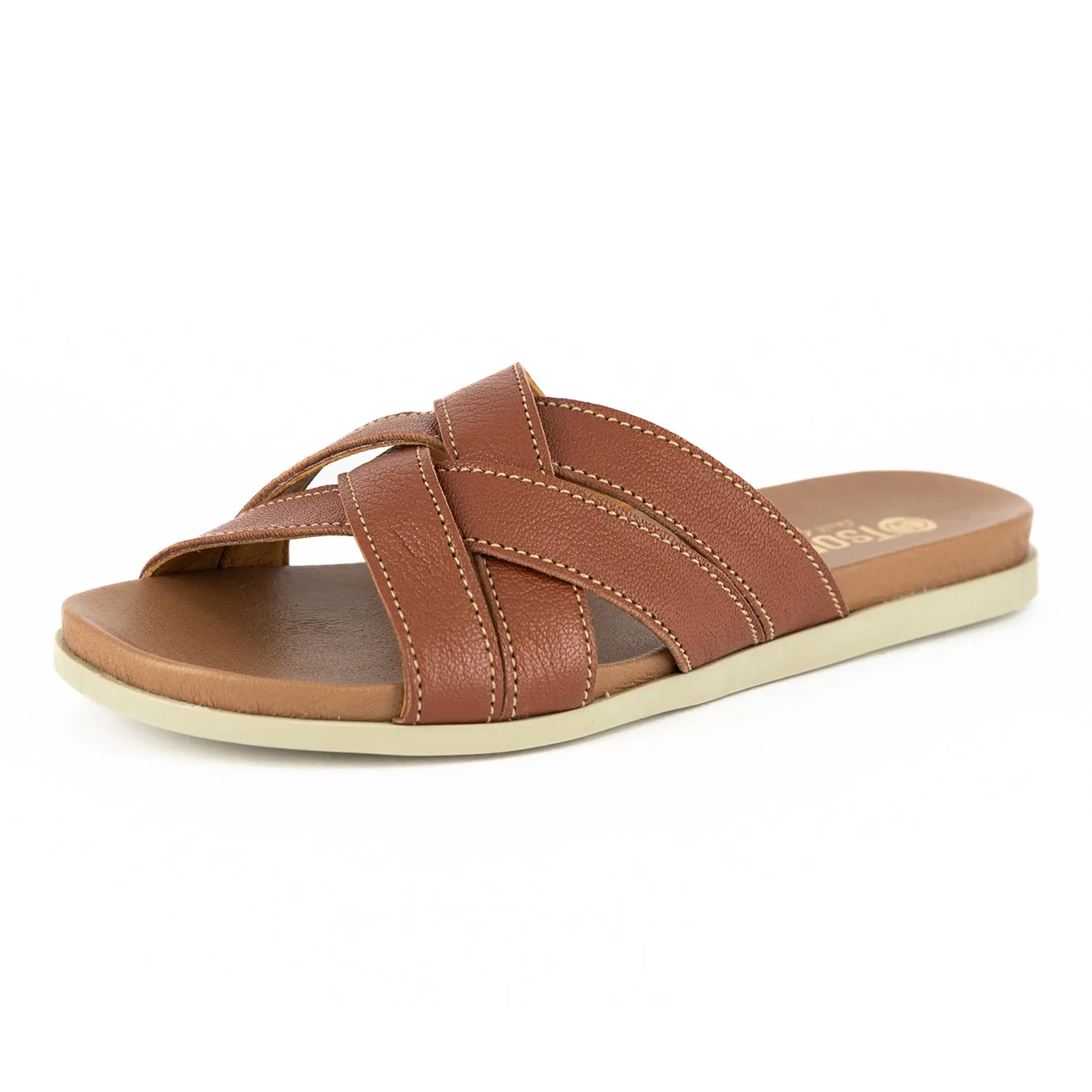 Phindiwe : Ladies Leather Sandal in Suede Cayak
