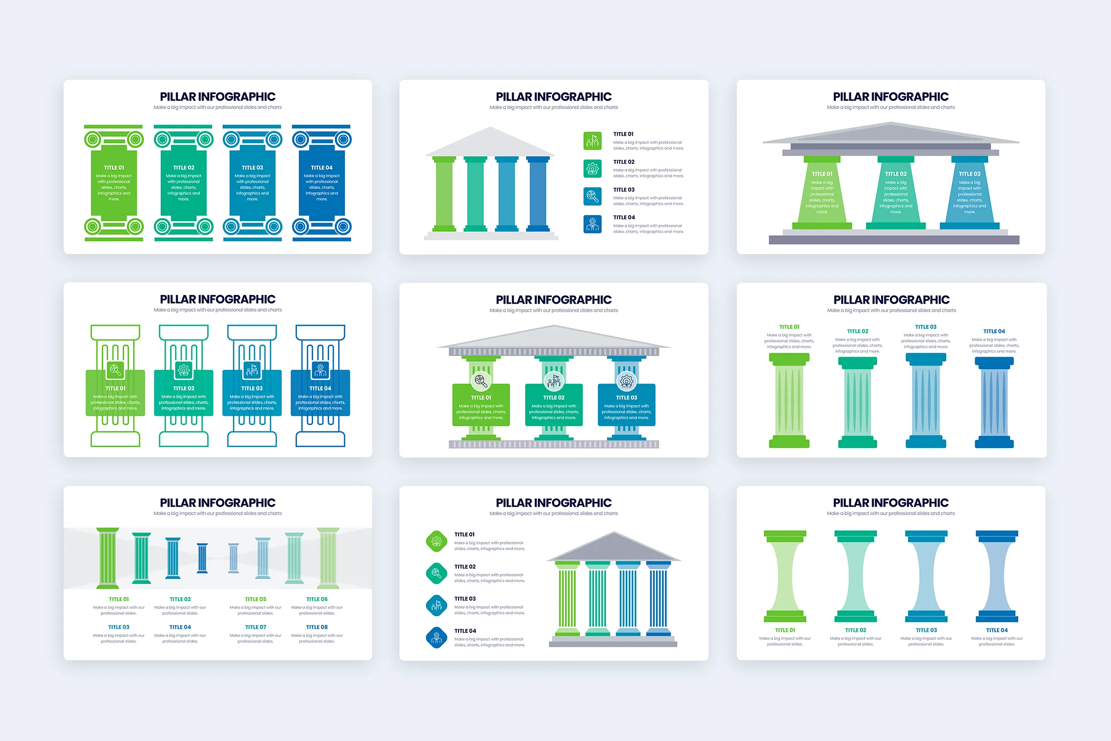 Pillar Powerpoint Infographic Template