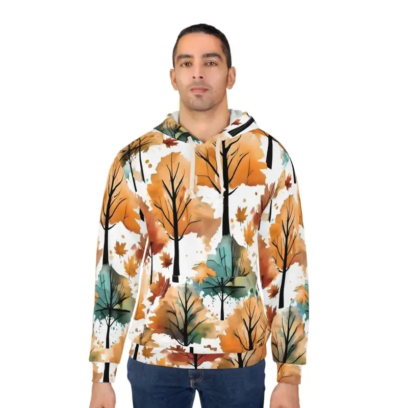 Pullover Hoodie for Fall Leaves in Cotton and Polyester