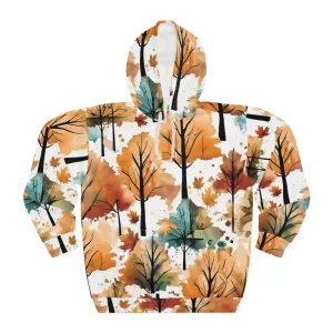 Pullover Hoodie for Fall Leaves in Cotton and Polyester