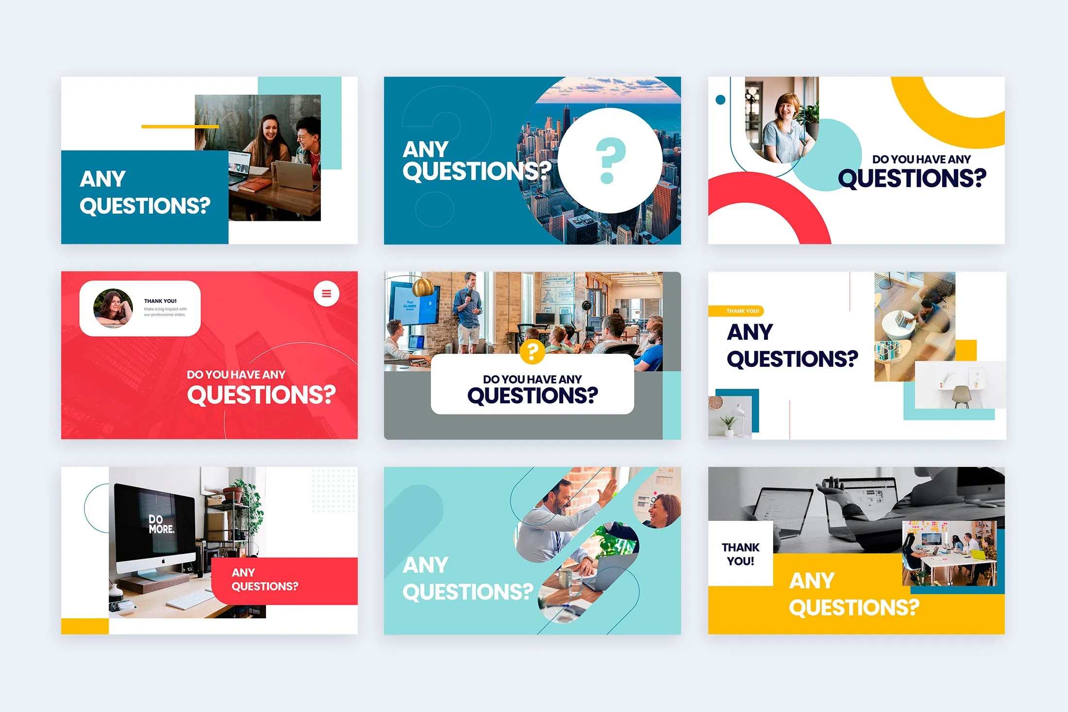 Question Keynote Infographic Template