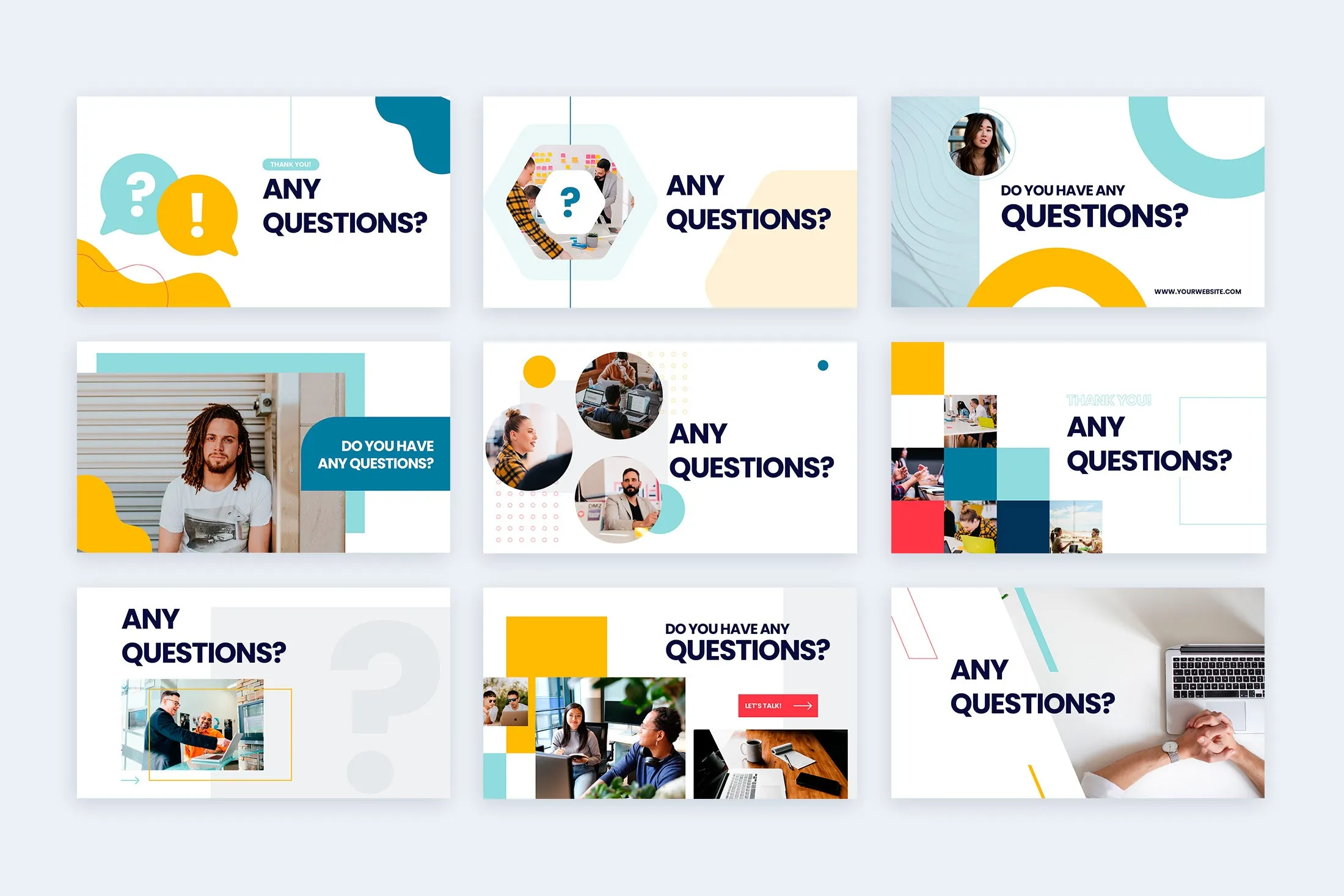 Question Keynote Infographic Template