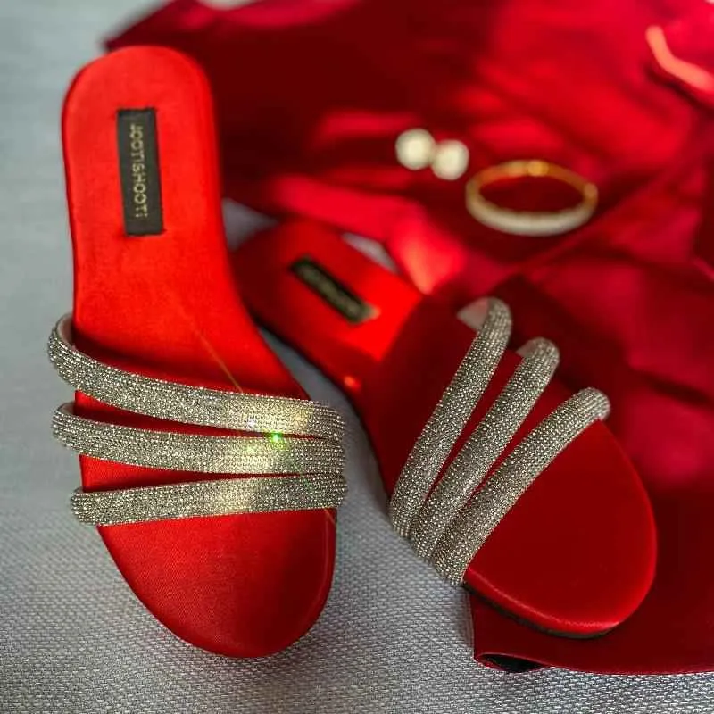 Red Lovestruck Slides