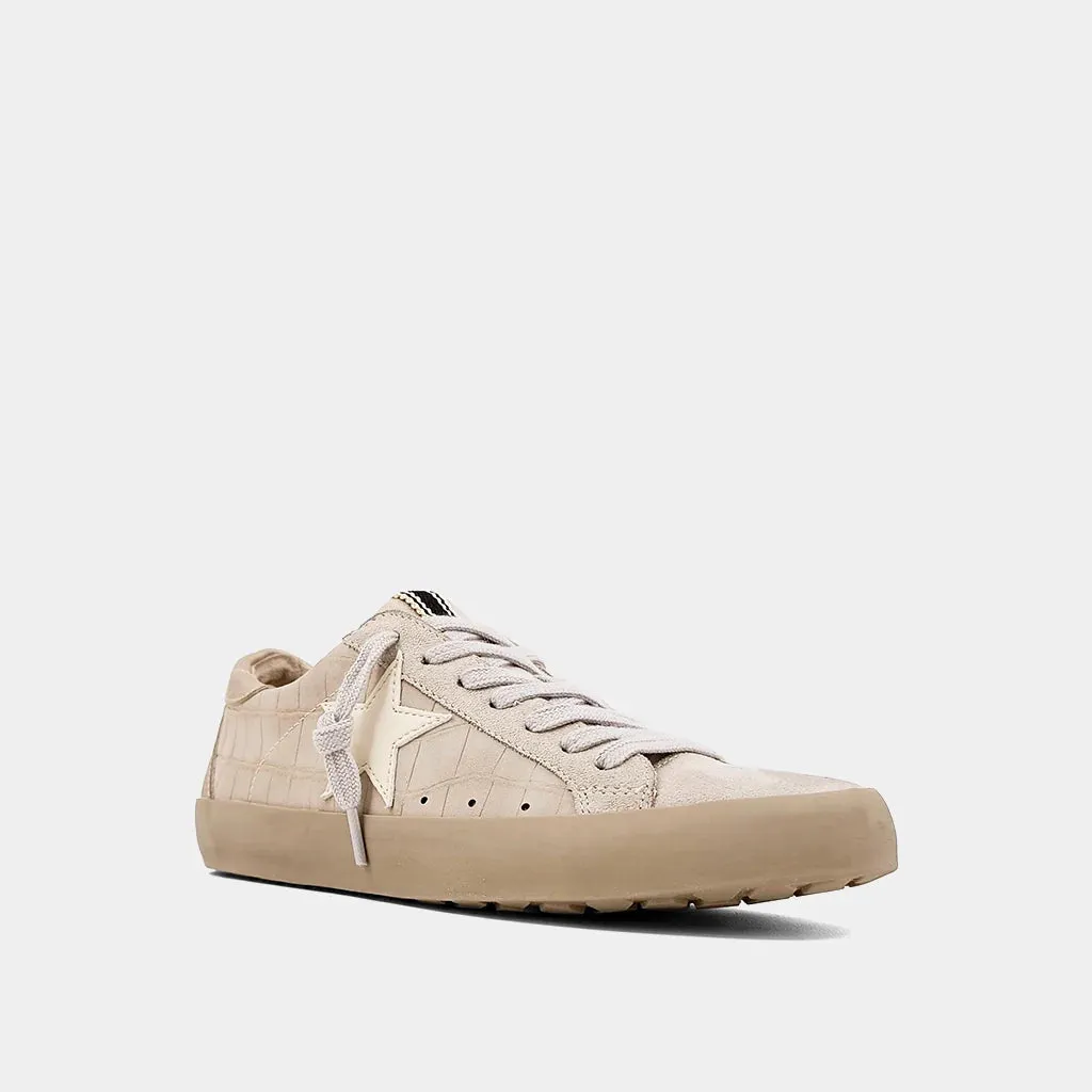 SALE* Paula Shu Shop Sneakers - SAND CROCO