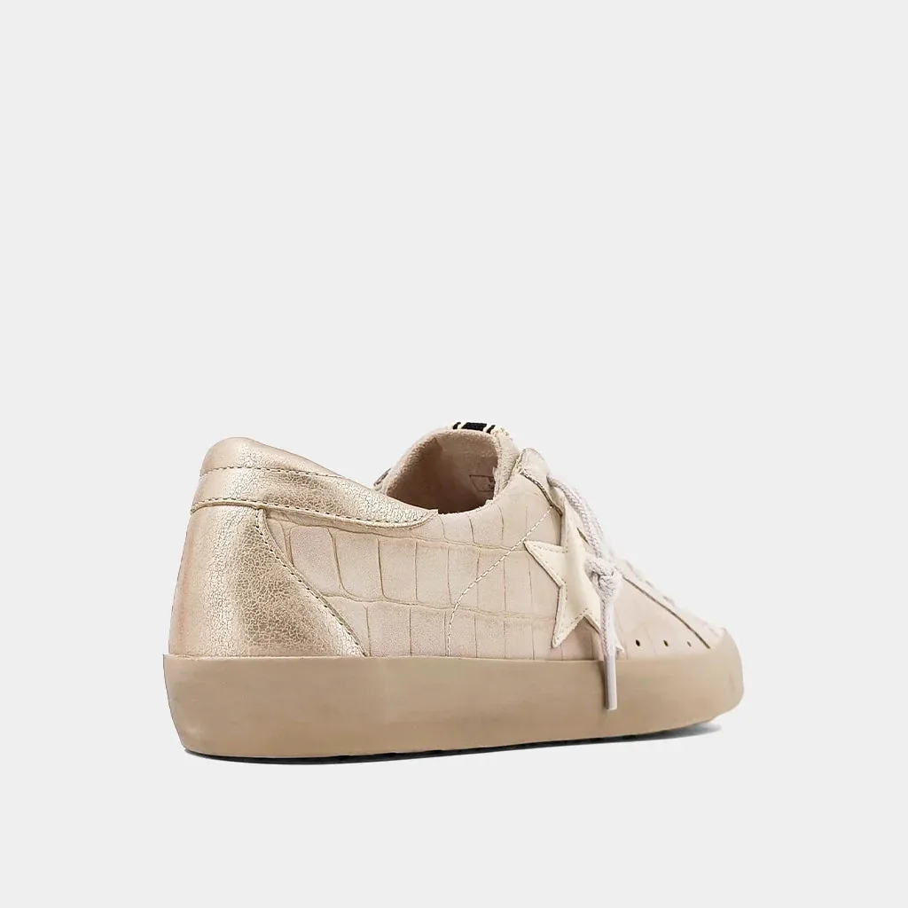SALE* Paula Shu Shop Sneakers - SAND CROCO