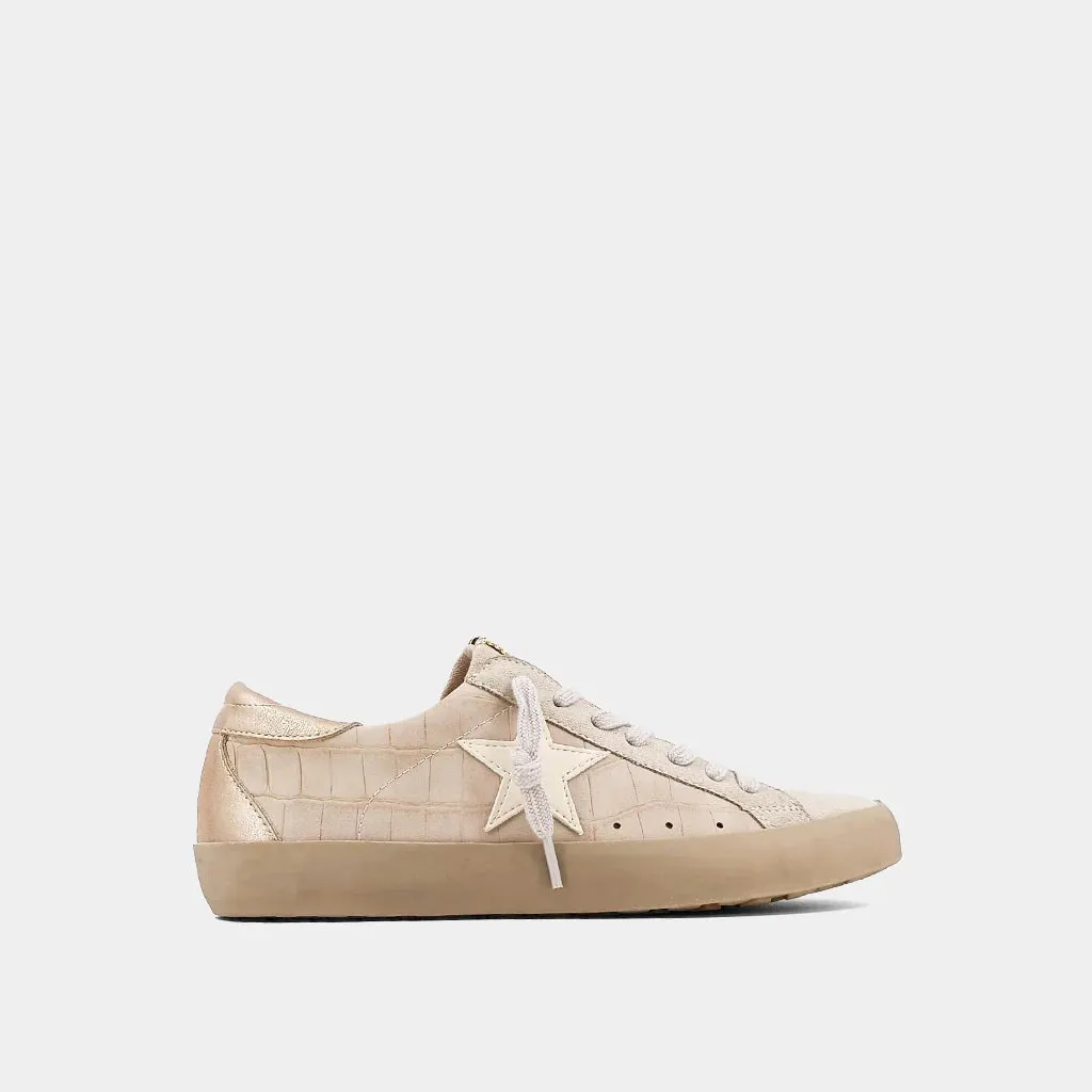 SALE* Paula Shu Shop Sneakers - SAND CROCO