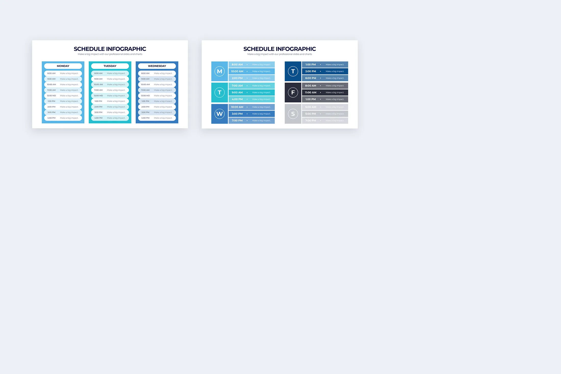 Schedule Infographic Google Slides Template