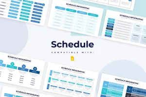 Schedule Infographic Google Slides Template