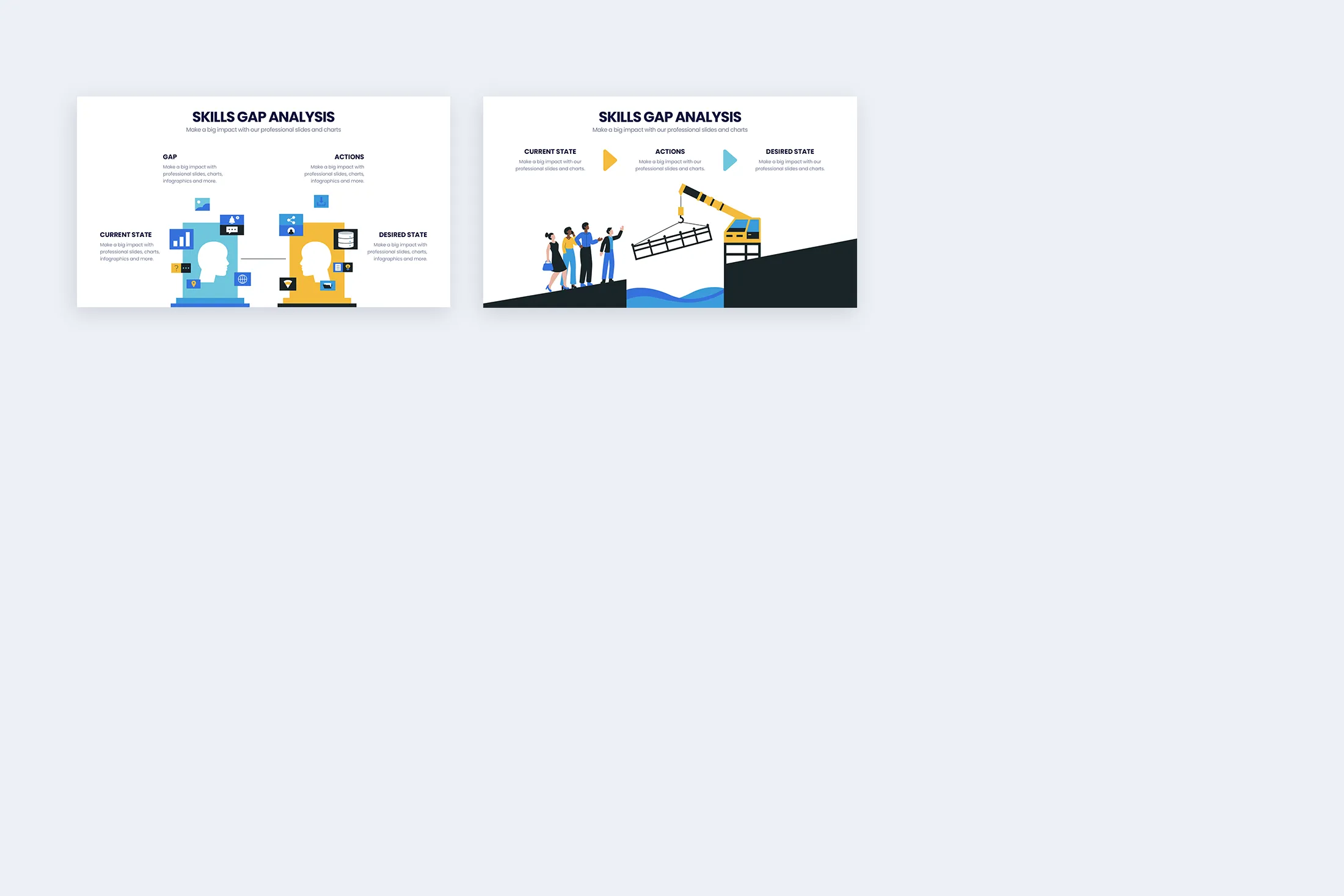 Skills Gap Analysis Illustrator Infographic Template
