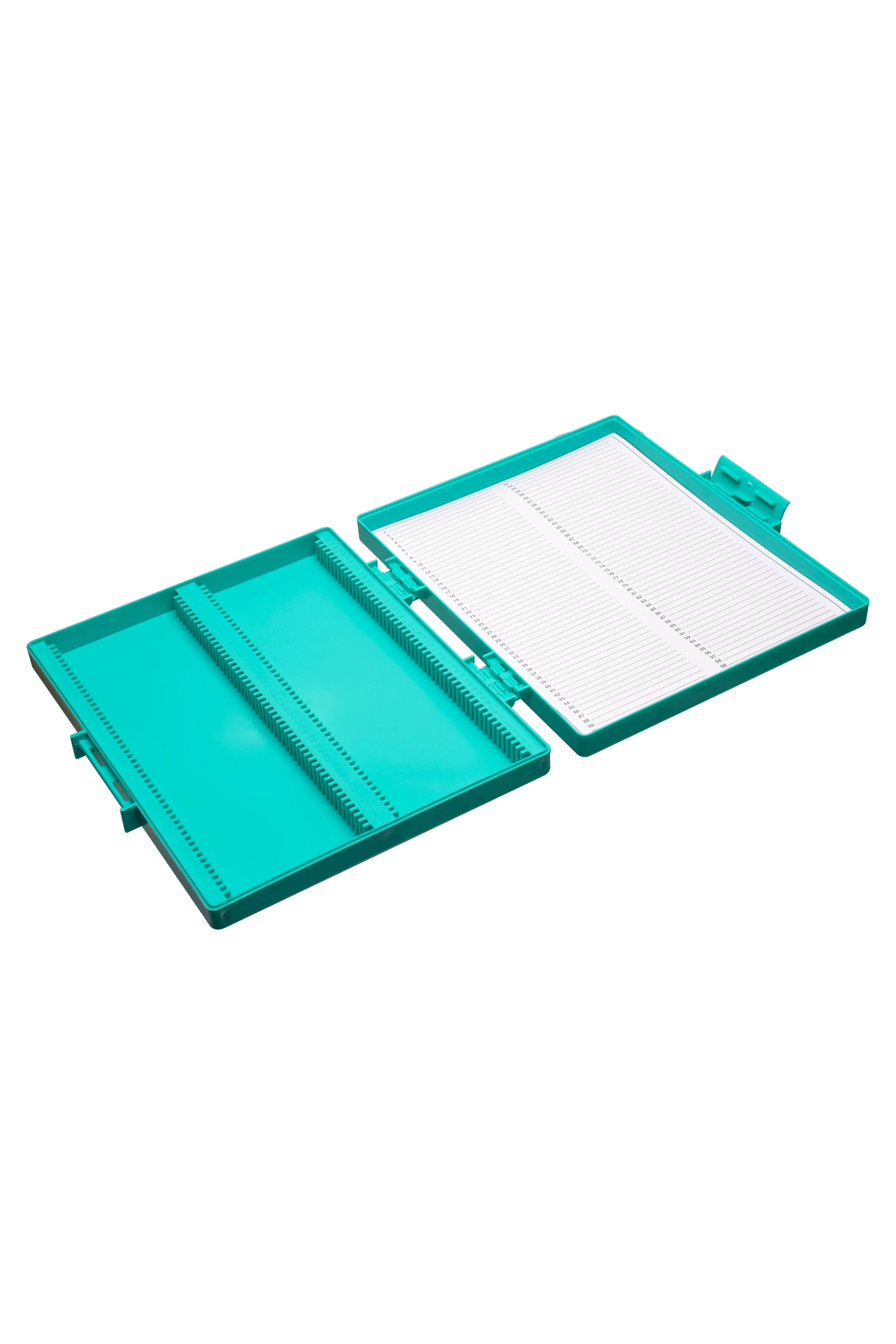 Slide Box with Hinged Cover, 100 Slide Capacity - Polystyrene
