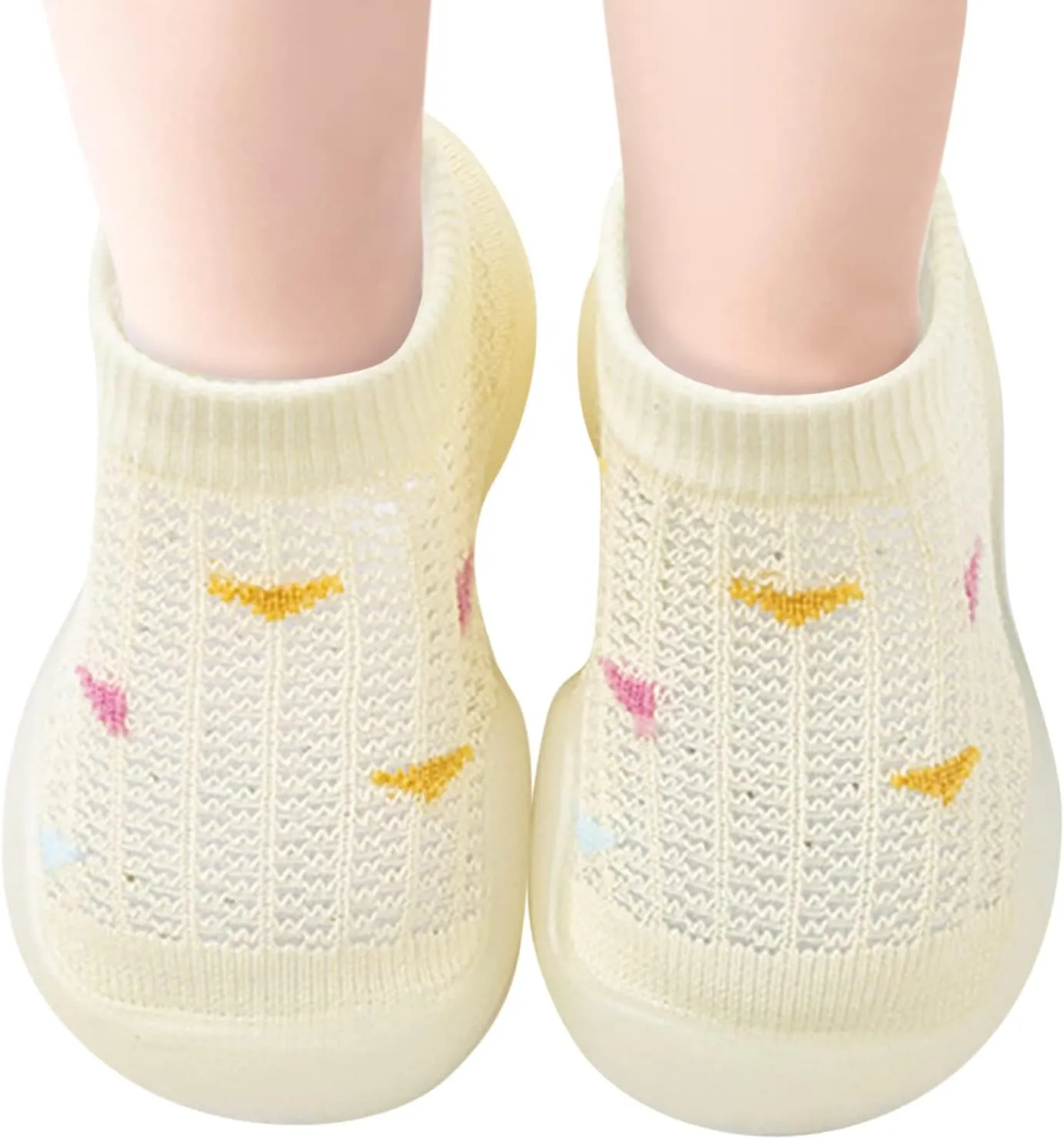 Sock Shoes Toddler Infant Boys Girls Animal Prints Cartoon Socks Shoes Toddler Breathable Mesh The Floor Black Shoes