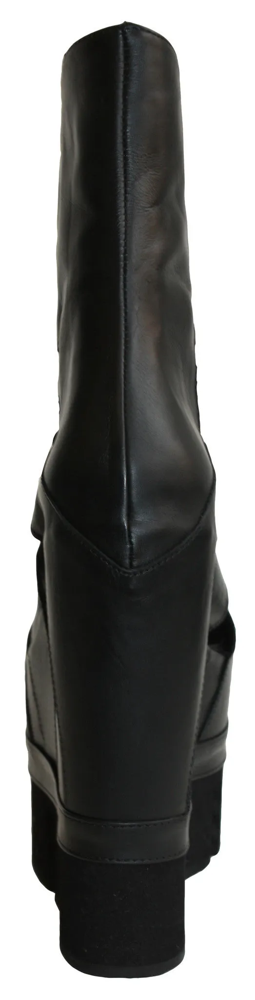 Sport Lace-Up Wedge - Black