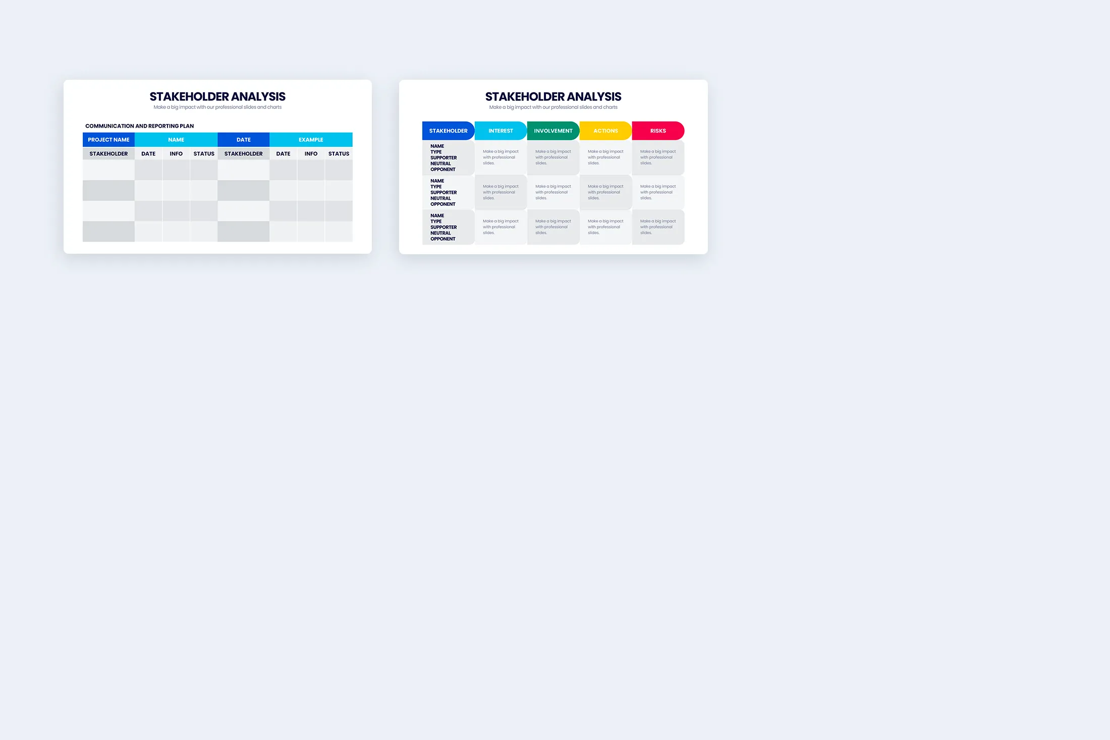 Stakeholder Analysis Powerpoint Infographic Template