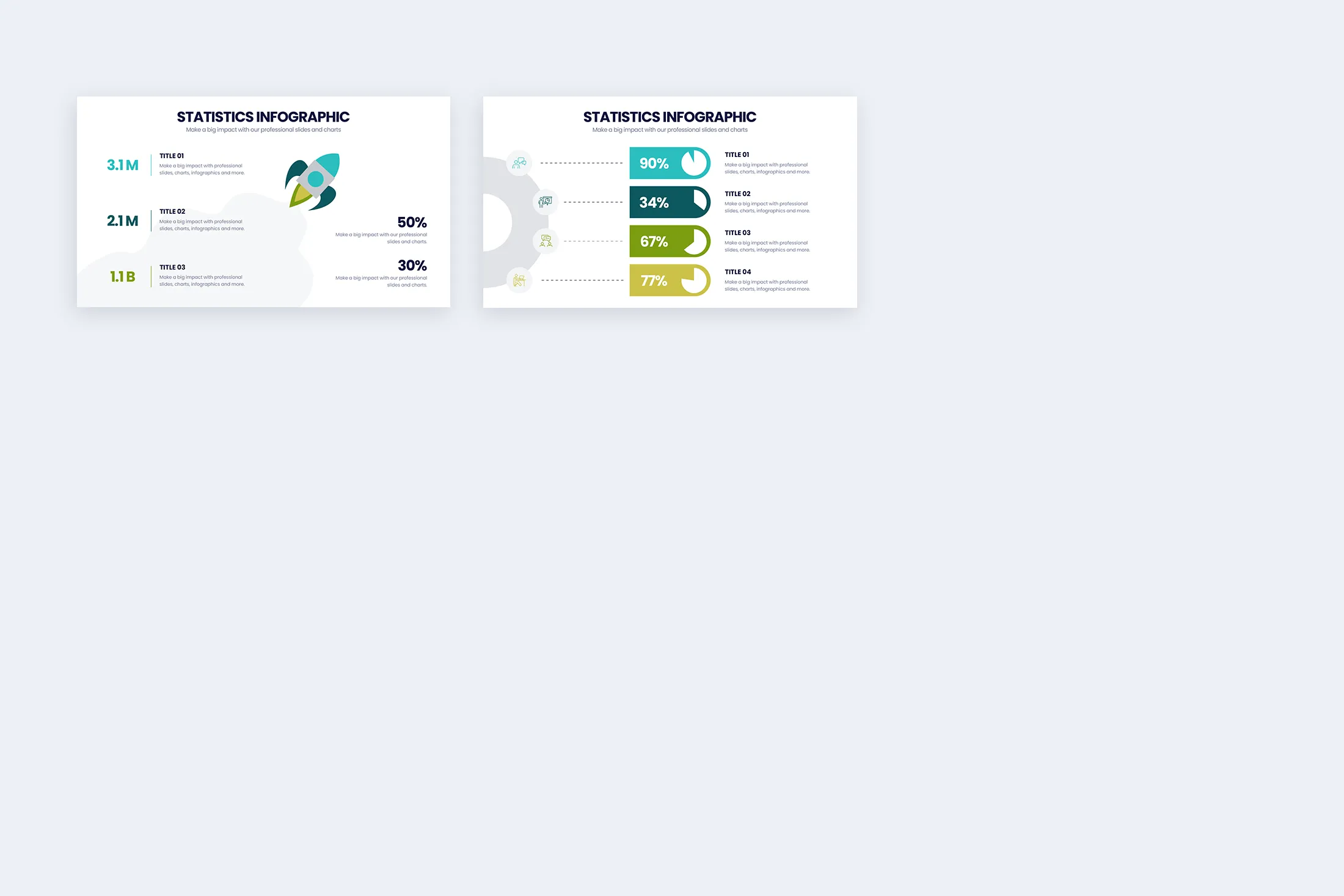 Statistics Google Slides Infographic Template