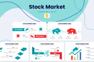 Stock Market Google Slides Infographic Template