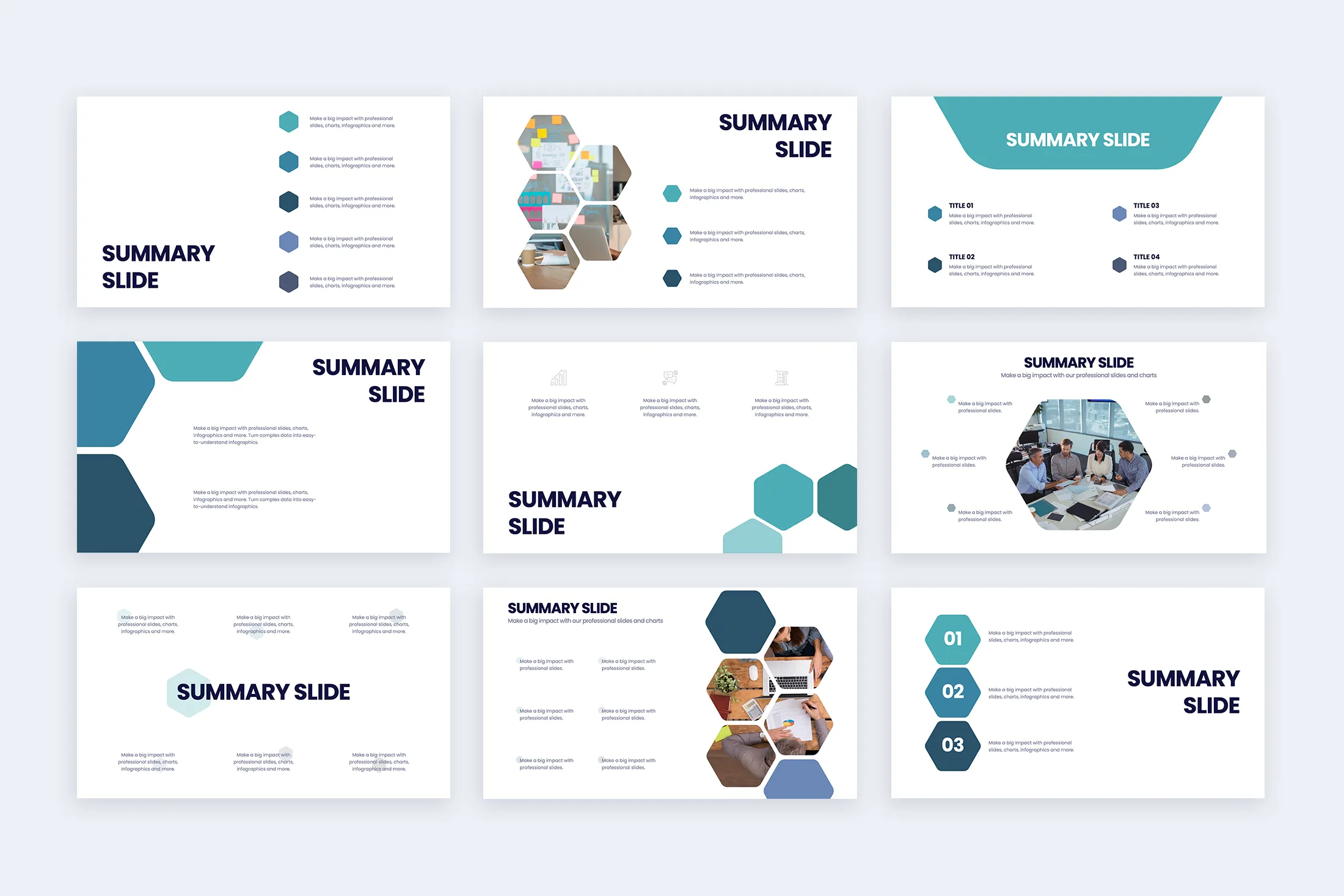 Summary Powerpoint Slides Template