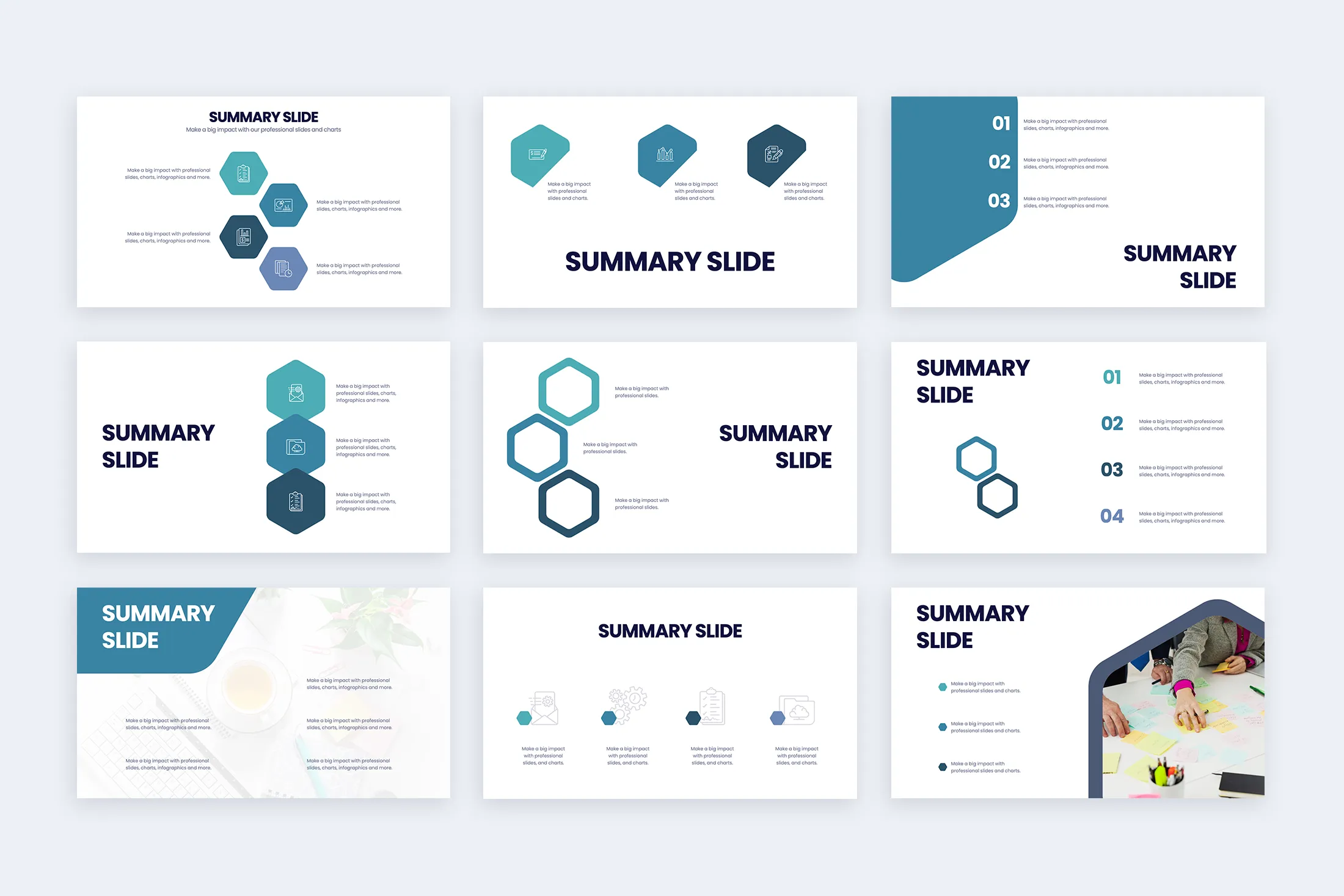 Summary Powerpoint Slides Template