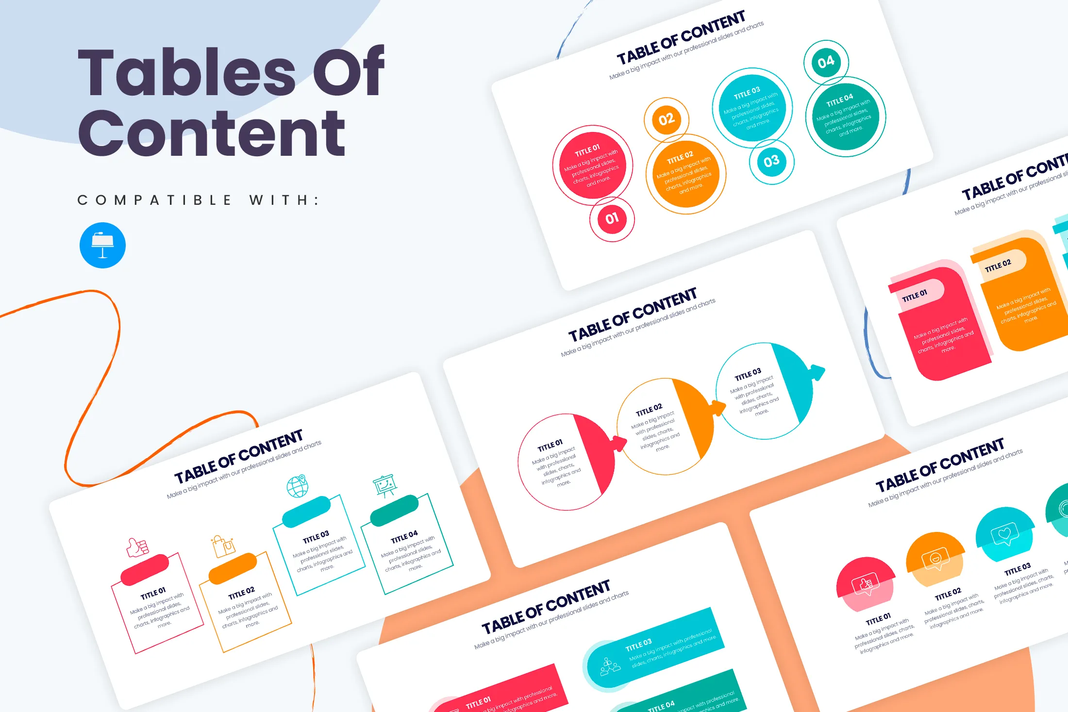 Table of Content Keynote Infographic Template