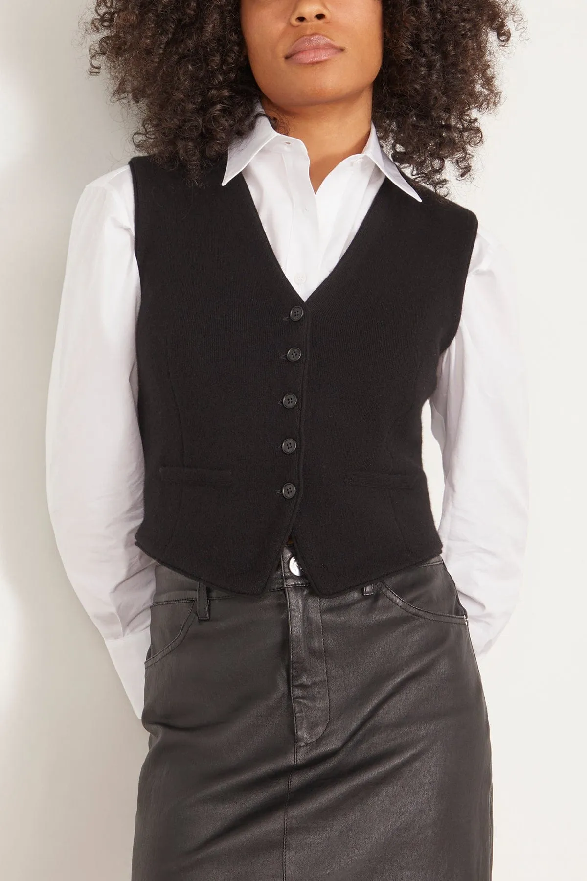 Tailored Vest in Black