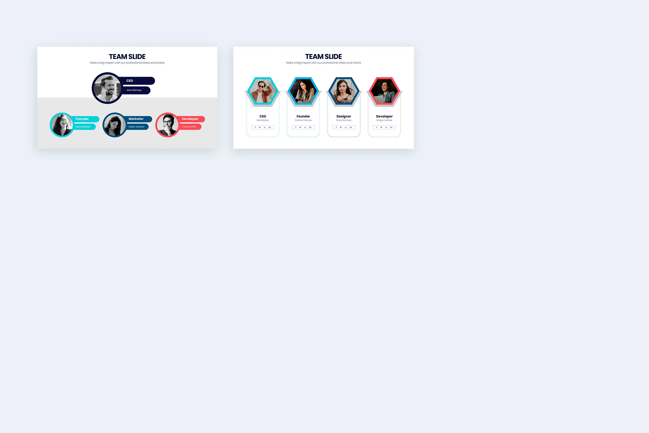 Team Slides Illustrator Infographic Template