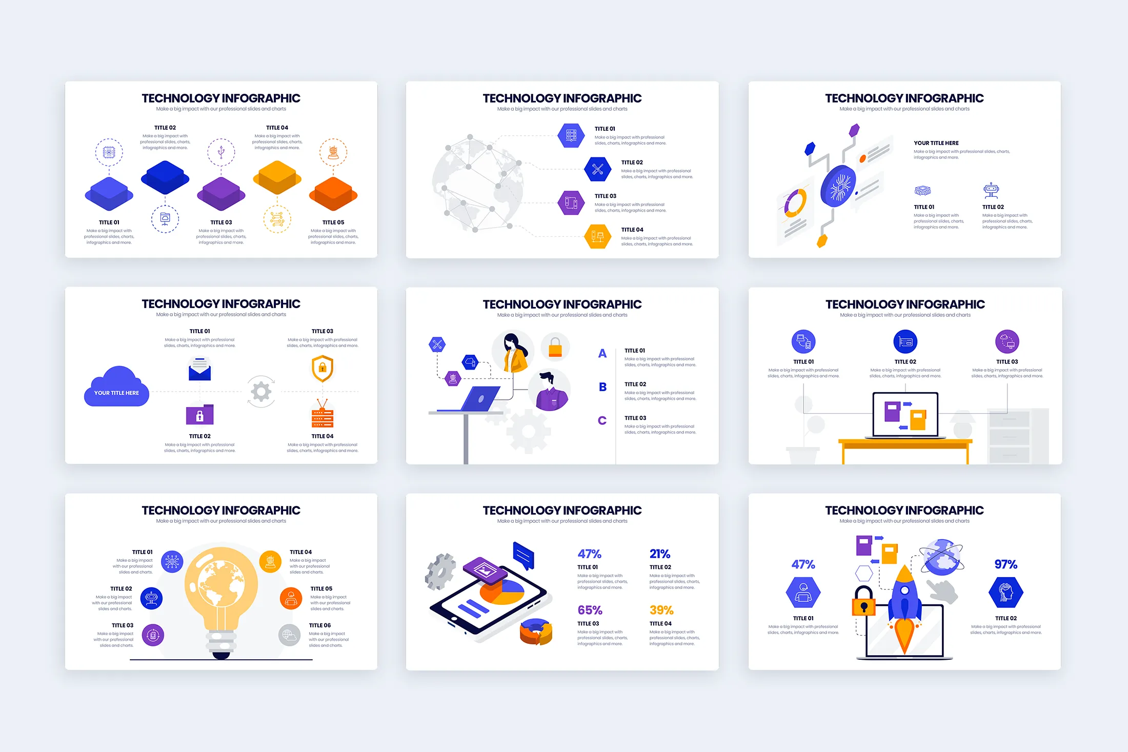 Technology Google Slides Infographic Template