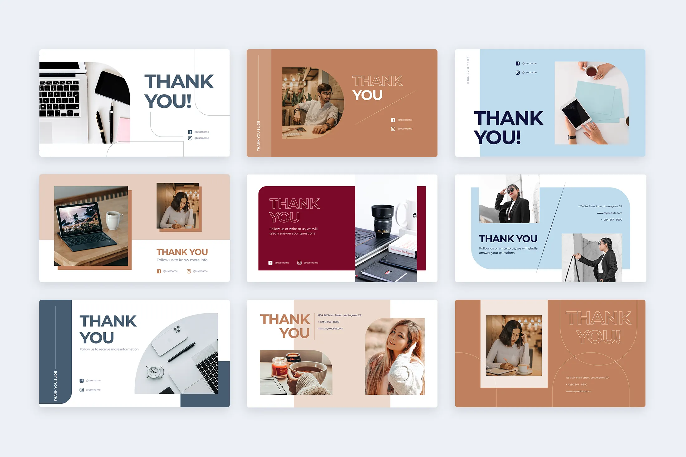 Thank You Keynote Infographic Template