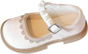 Toddler Baby Girls Dress Shoes Wedding Party School Ankle Strap Ballet Flats Shoes Little Princess Dress up Shoes