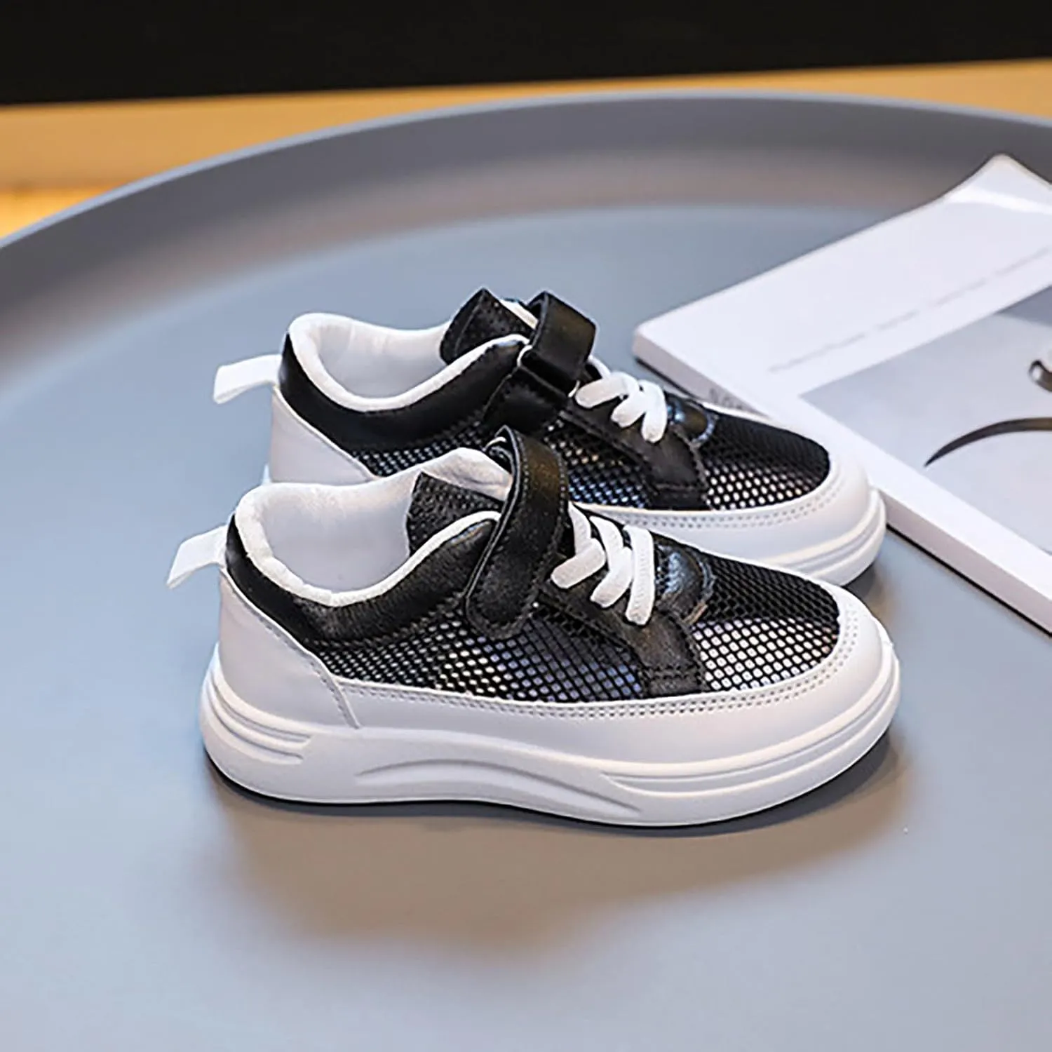 Toddler Kids Mesh Canvas Flats Single Breathable Lightweight Casual Slip On Shoes for Girls Canvas Sneakers Boys