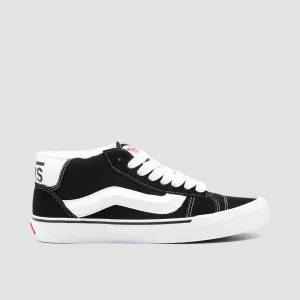 Vans Knu Mid Top Shoes - Black/True White