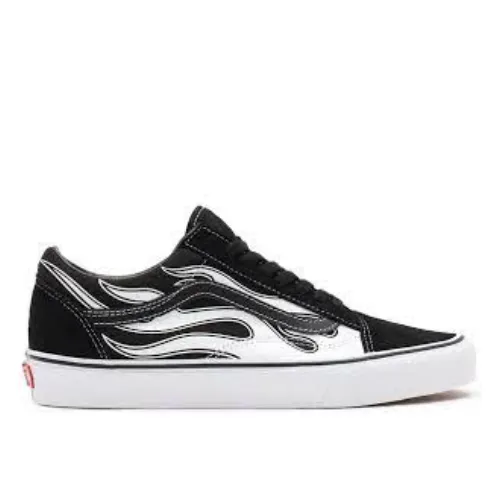 Vans Old Skool (Flame) Black / White