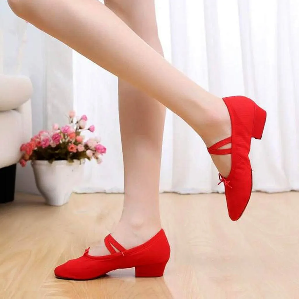 Women Ladies Dancing Prom Ballroom Latin Ballet Dance Singles Shoes Taupe Heels Women