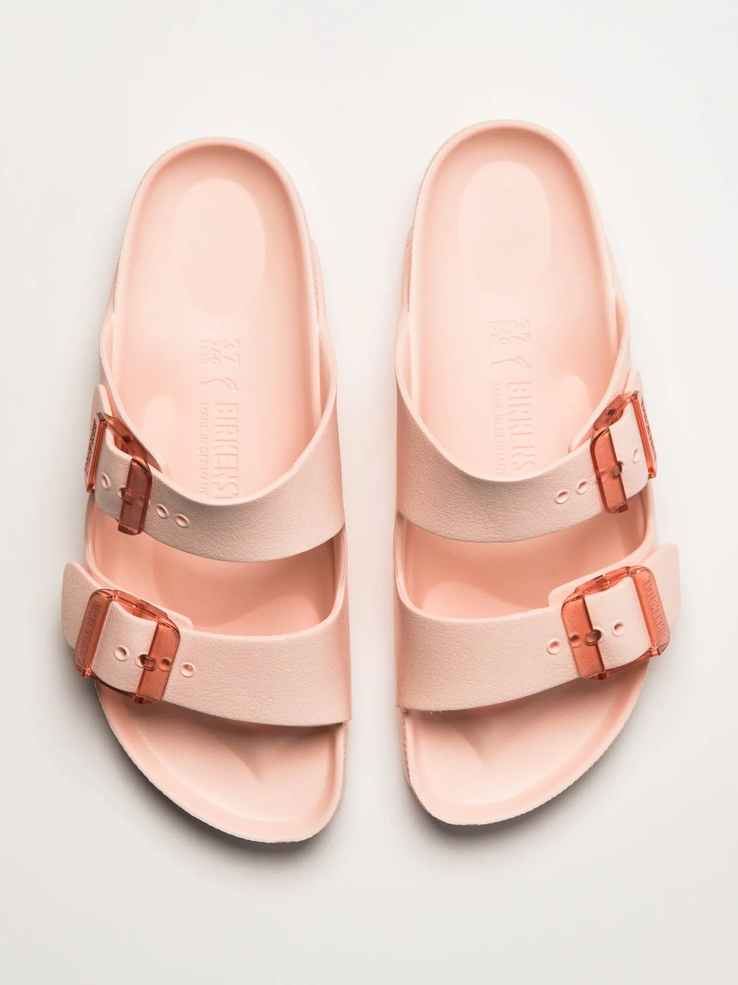 WOMENS BIRKENSTOCK ARIZONA STEALTH EVA SANDALS - LIGHT ROSE
