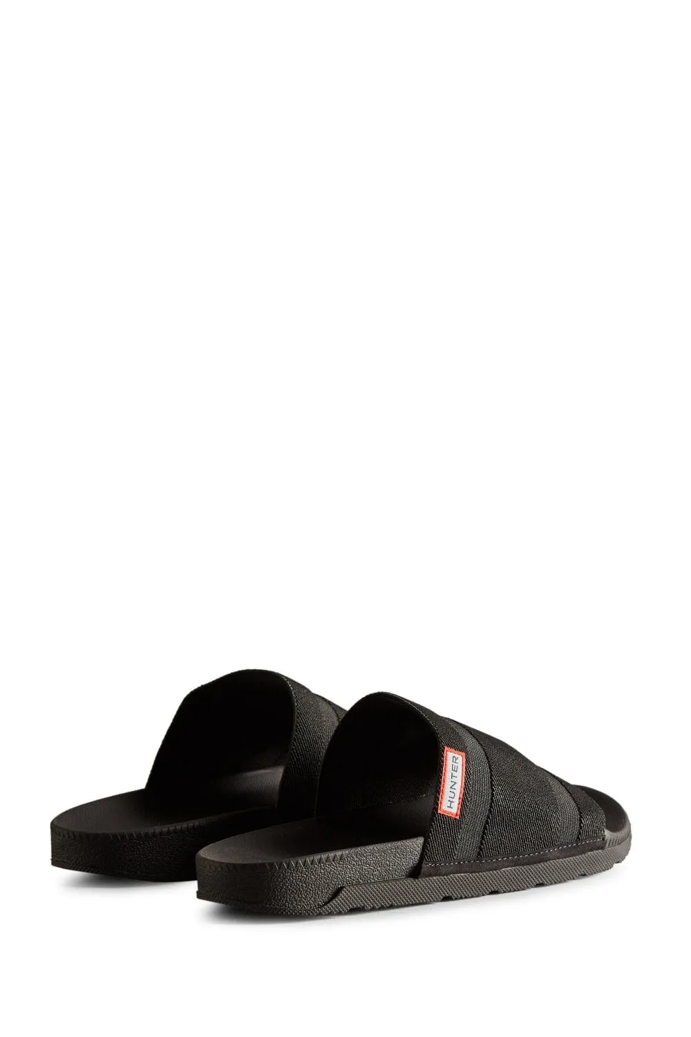 Womens Elastic Slide - Black