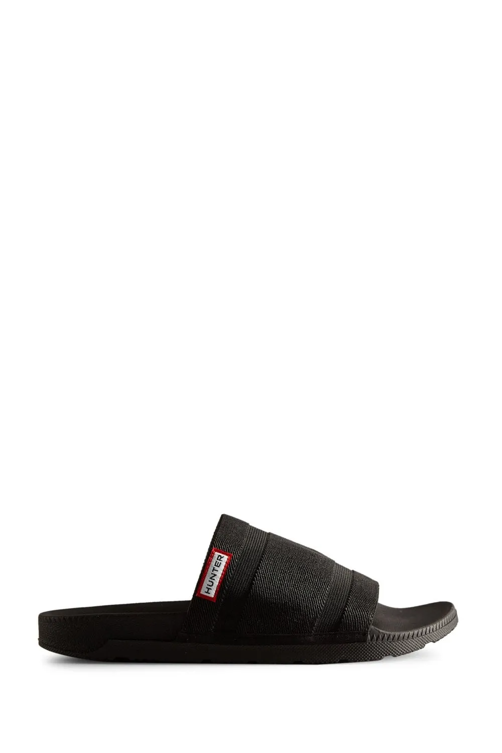 Womens Elastic Slide - Black