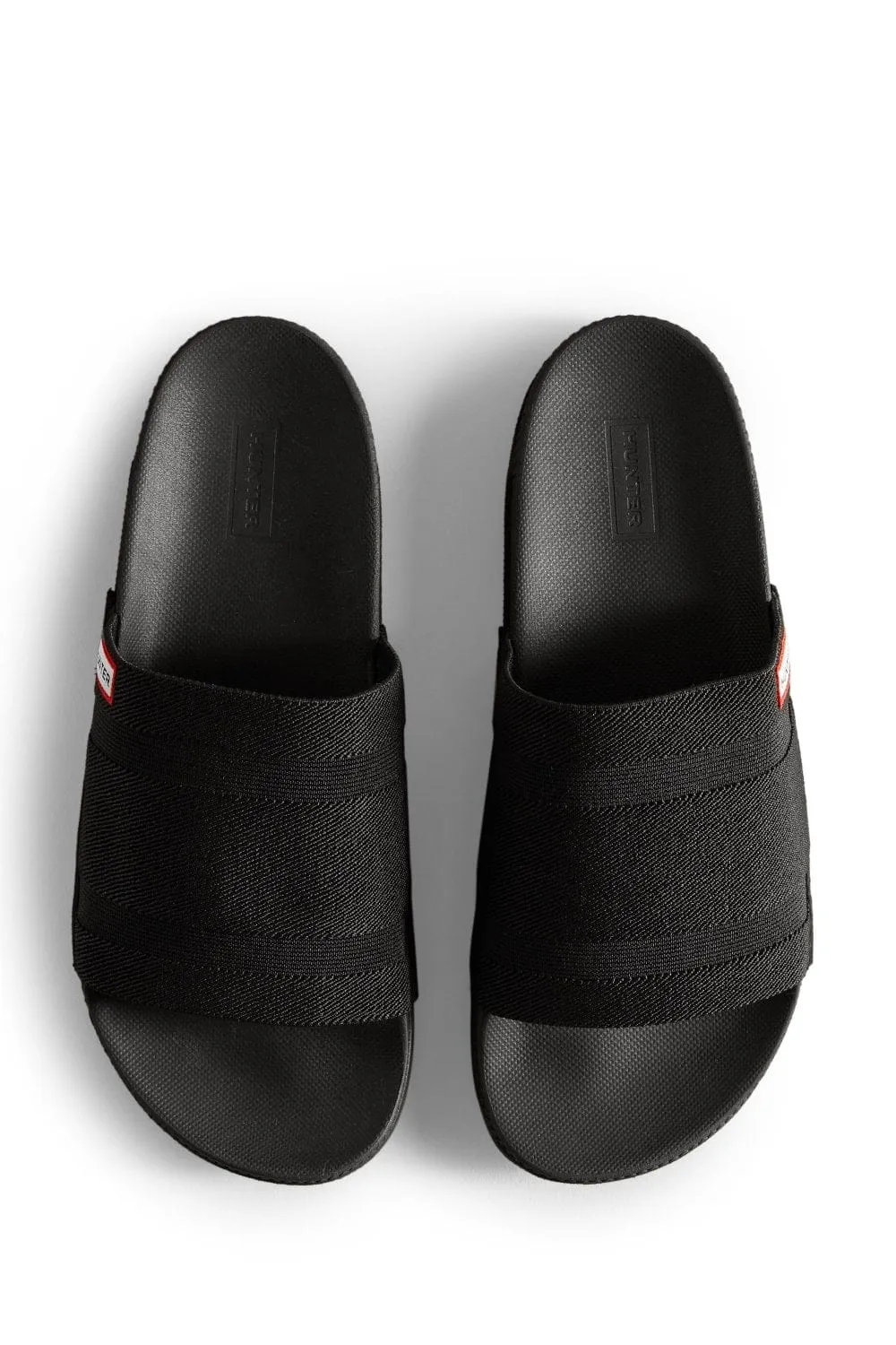 Womens Elastic Slide - Black