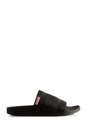 Womens Elastic Slide - Black