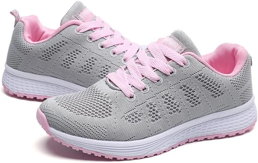 Women's Lace Up Road Running Shoes Wide Athletic Tennis Tennis Shoes Men Sport Casual Slip On Shoes Waterproof Sneakers Platform Tennis Shoe Cross Trainer Shoe