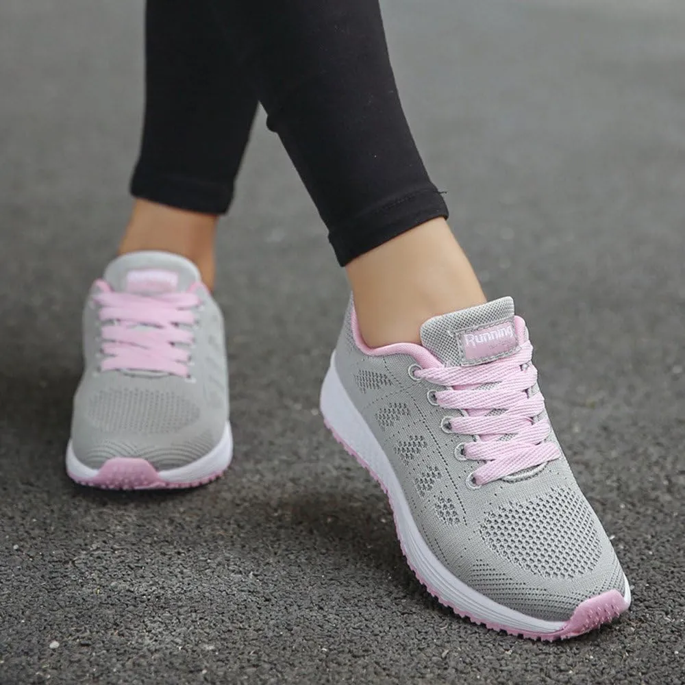 Women's Lace Up Road Running Shoes Wide Athletic Tennis Tennis Shoes Men Sport Casual Slip On Shoes Waterproof Sneakers Platform Tennis Shoe Cross Trainer Shoe