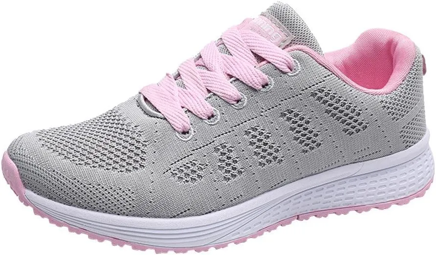Women's Lace Up Road Running Shoes Wide Athletic Tennis Tennis Shoes Men Sport Casual Slip On Shoes Waterproof Sneakers Platform Tennis Shoe Cross Trainer Shoe