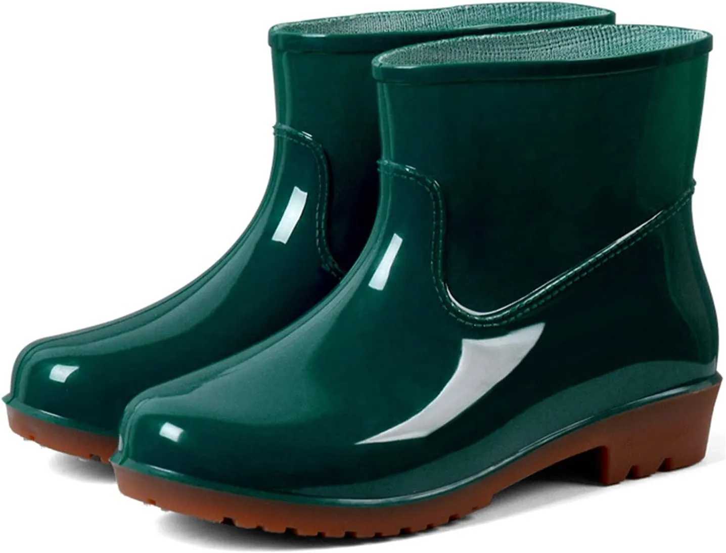 Womens Rain Boots Wide Calf Mens Grounded Footwear Black Booties Barefoot Shoes Casual Fall Women's Rubber Rain Boots Waterproof & Anti-slip Womens Boots Winter