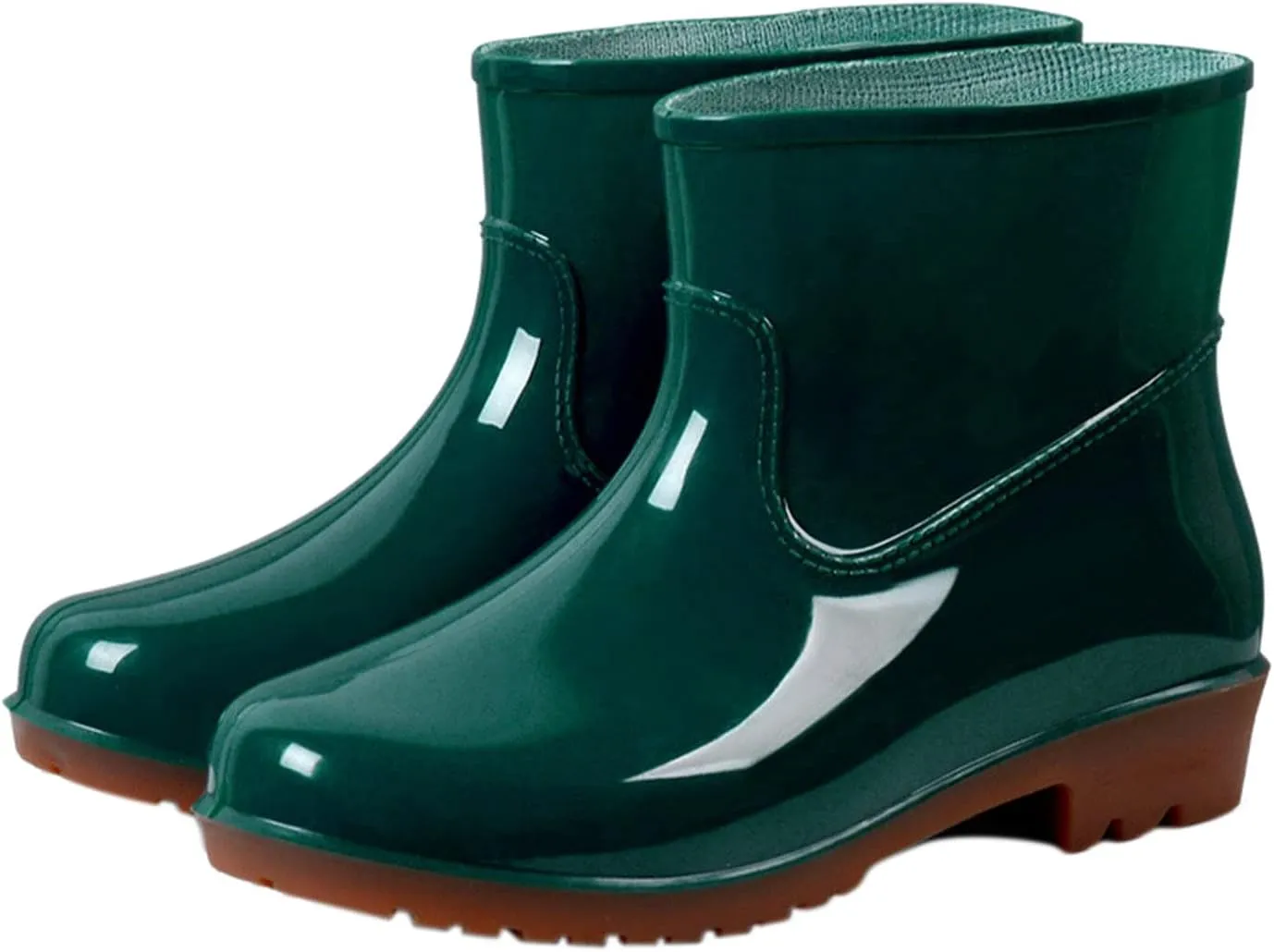 Womens Rain Boots Wide Calf Mens Grounded Footwear Black Booties Barefoot Shoes Casual Fall Women's Rubber Rain Boots Waterproof & Anti-slip Womens Boots Winter