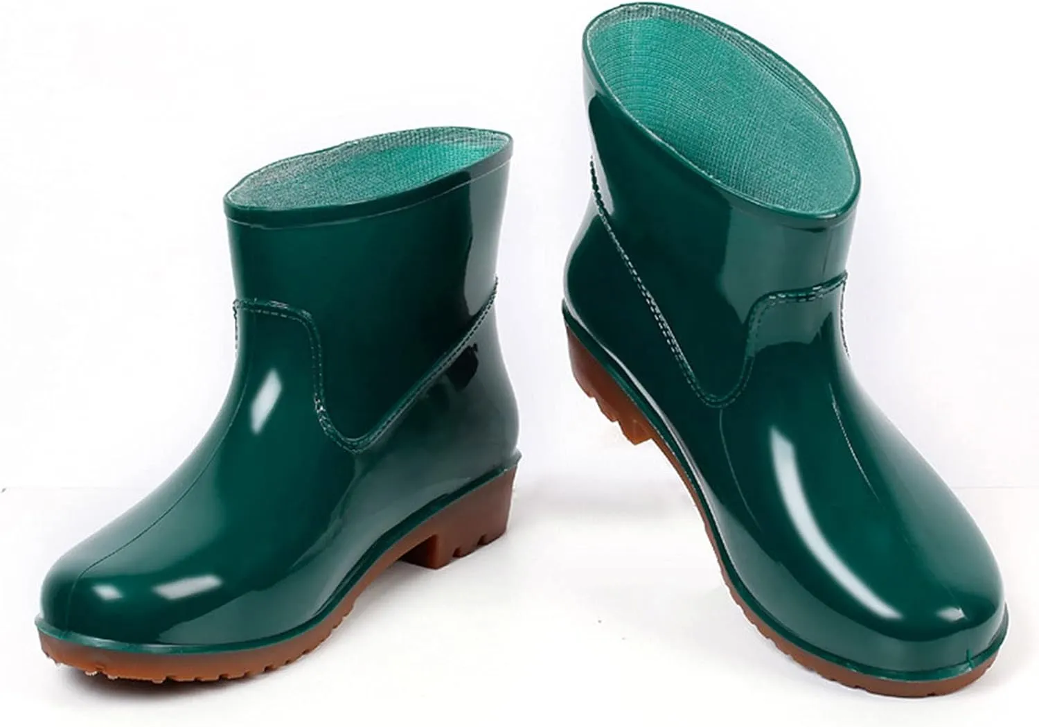 Womens Rain Boots Wide Calf Mens Grounded Footwear Black Booties Barefoot Shoes Casual Fall Women's Rubber Rain Boots Waterproof & Anti-slip Womens Boots Winter