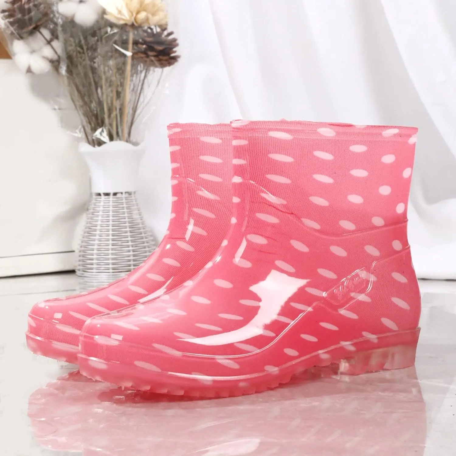 Womens Rain Boots Wide Feet Mens Grounded Footwear Small Heel Booties Non Slip Work Barefoot Shoes Women's Mid Calf Rain Boots Waterproof Fashion Womens Chelsea Boots