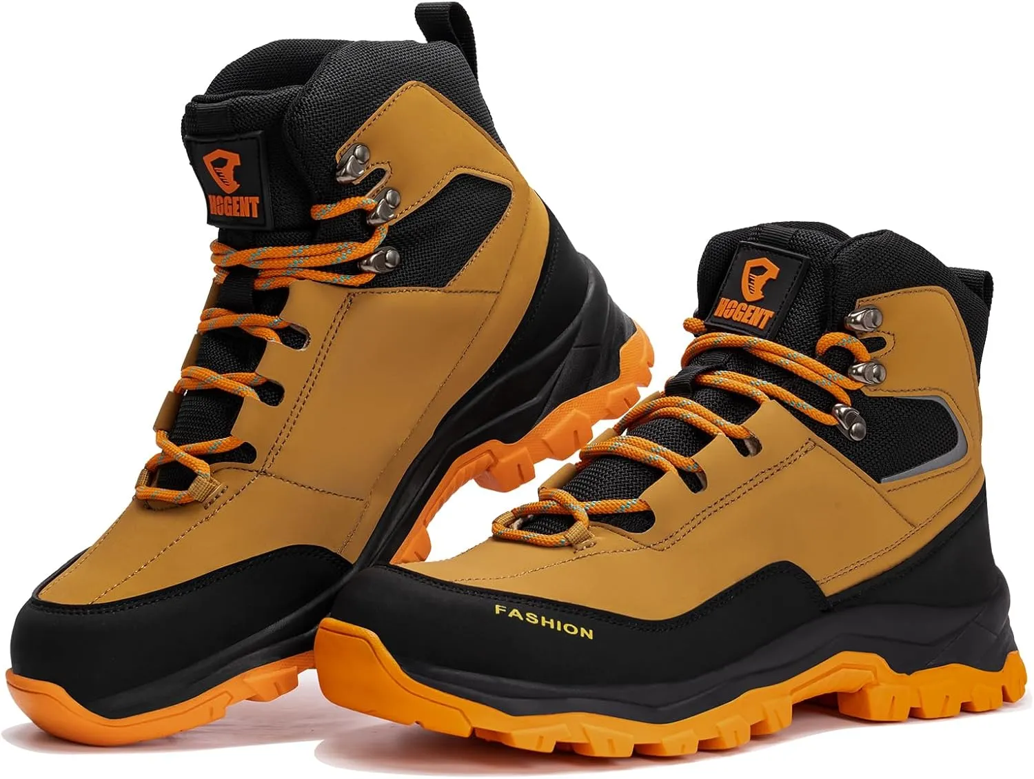 Work Boots for Men Steel Toe Boots Comfortable Breathable High Top Indestructible Safety Boots for Women Lightweight Safety Shoes Non Slip Work Shoes Industry Construction Waterproof Boots